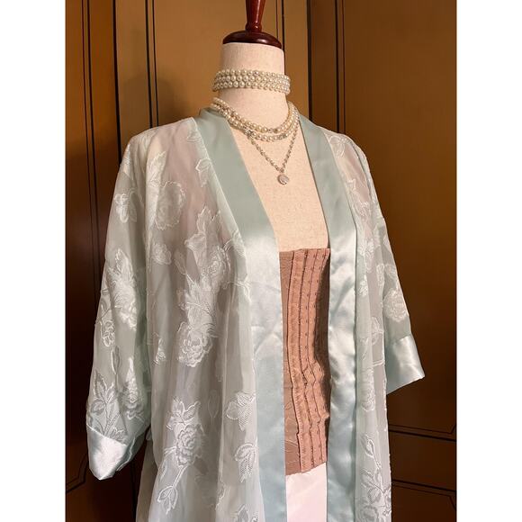 Vintage robe in ice blue, one size - Picture 1 of 5